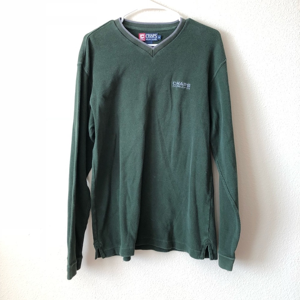 Chaps x Ralph Lauren V-Neck Sweater.